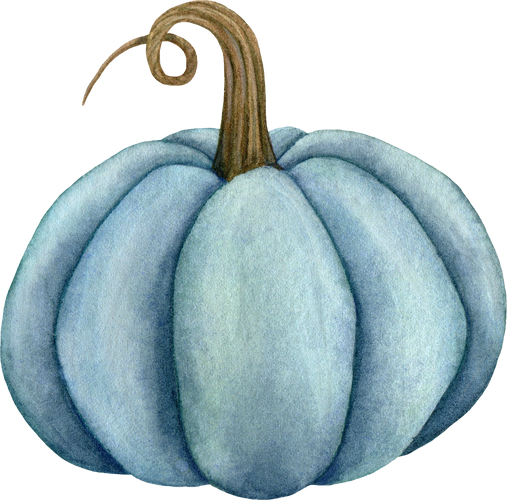 watercolor pumpkin